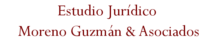 ESTUDIO JURIDICO MORENO, GUZMÁN Y ASOCIADOS.